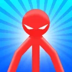 Red Stickman vs Monster School